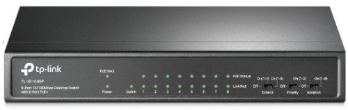 TP-Link 9-Port 10/100Mbps Desktop Switch with 8-Port PoE+
