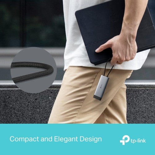 TP-Link UH5020C interface hub USB Type-C 5000 Mbit/s Grey