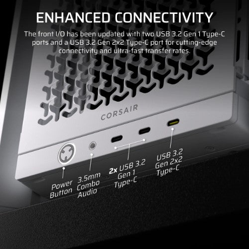 Corsair FRAME 4000D LCD RS ARGB Midi Tower White