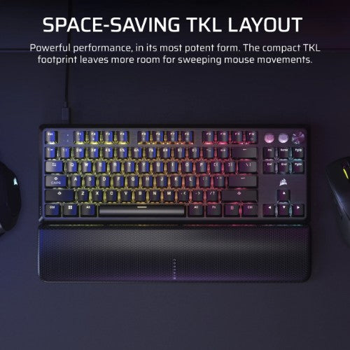 Corsair K70 PRO TKL keyboard Gaming USB QWERTZ UK English Black