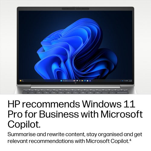 HP E37N4EA laptop 35.6 cm (14") Touchscreen WUXGA 16 GB LPDDR5x-SDRAM 512 GB SSD Wi-Fi 7 (802.11be) Windows 11 Pro AI PC Silver