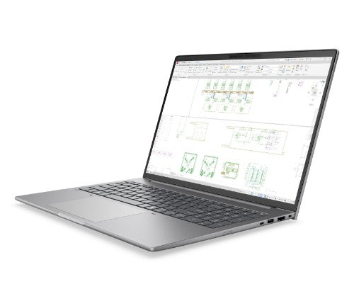 HP E82H4ET laptop Copilot+ PC 40.6 cm (16") WUXGA 16 GB DDR5-SDRAM 512 GB SSD Wi-Fi 7 (802.11be) Windows 11 Pro AI Workstation, AI PC Silver