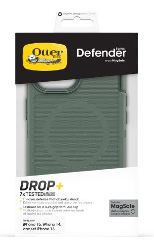 OtterBox Defender Series for MagSafe for Apple iPhone 17e/16e/15/14/13, Forest Ranger