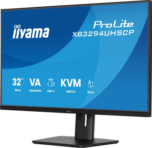 iiyama ProLite XB3294UHSCP-B1 computer monitor 80 cm (31.5") 3840 x 2160 pixels 4K Ultra HD Black