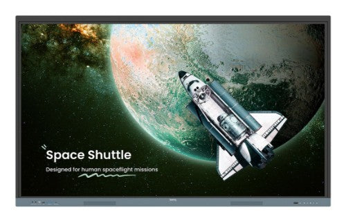 BenQ 9H.F9FTK.DE8 Signage Display Interactive flat panel 190.5 cm (75") 450 cd/m² 4K Ultra HD Black, Grey Touchscreen Built-in processor Android