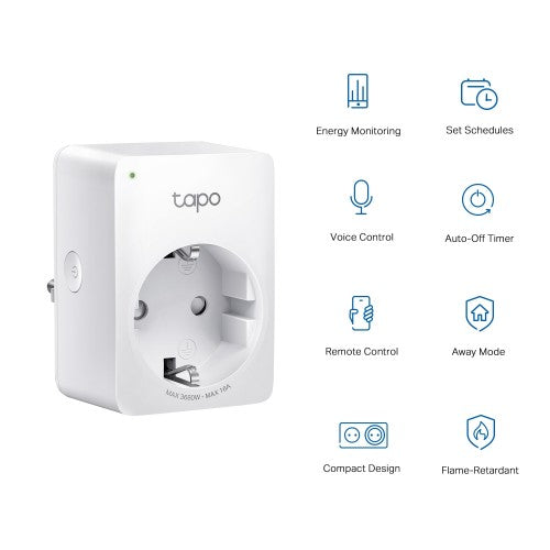 TP-Link Tapo Mini Smart Wi-Fi Socket, Energy Monitoring