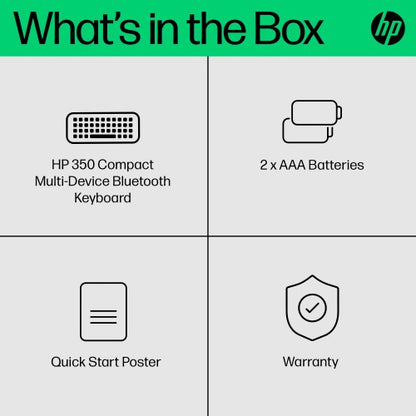 HP 350 Compact Multi-Device Bluetooth Keyboard