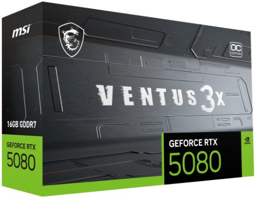 MSI VENTUS GeForce RTX 5080 16G 3X OC NVIDIA 16 GB GDDR7