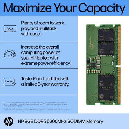 HP 8GB DDR5 5600 SODIMM Memory