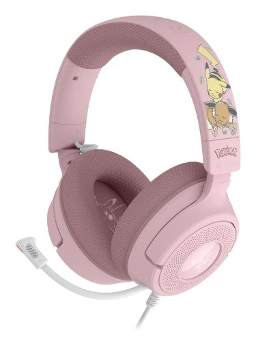 Razer Kraken V4 X – Pikachu & Eevee Edition Headset Wired Head-band Gaming USB Type-C / USB Type-A Pink