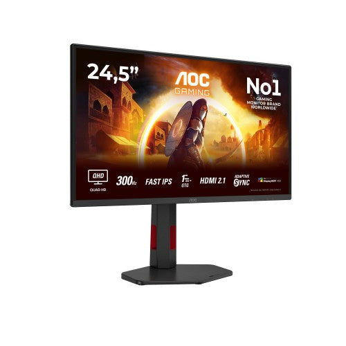 AOC G4 Q25G4SR computer monitor 62.2 cm (24.5") 2560 x 1440 pixels Quad HD LED Black, Red