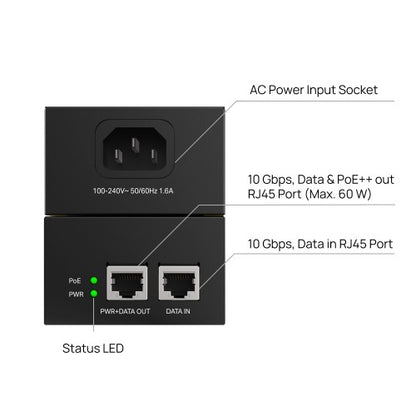 TP-Link POE370S PoE adapter 10 Gigabit Ethernet