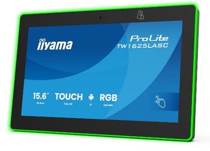 iiyama TW1625LASC-B3PNR meeting room display 39.6 cm (15.6") 1920 x 1080 pixels LED Wi-Fi 6 (802.11ax), Wi-Fi 5 (802.11ac), Wi-Fi 4 (802.11n), 802.11g, 802.11a, 802.11b Black Bluetooth