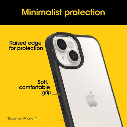 OtterBox React Series for iPhone 15, Black Crystal