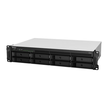 Synology RackStation RS1221RP+ NAS Rack (2U) Ryzen Embedded V1500B 4 GB DDR4 96 TB HDD Aluminium, Black