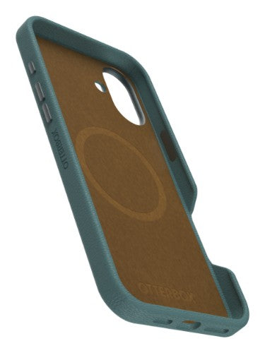 OtterBox Symmetry Series Cactus Leather for MagSafe for iPhone 16 Plus, Juniper Sprig
