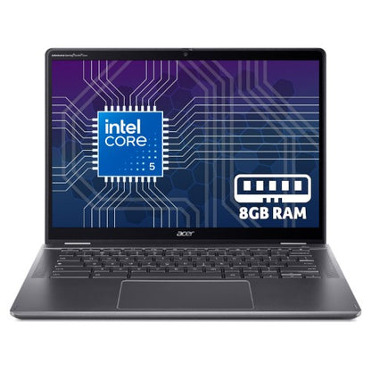 Acer Chromebook Enterprise 514 Plus Spin 514 convertible (CPE594-1N) - Intel Core 5, 8GB RAM, 256GB SSD, 14" WUXGA touchscreen, Chrome OS