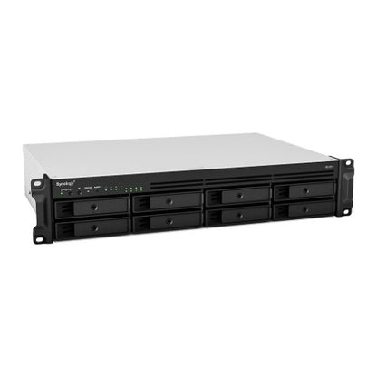 Synology RackStation RS1221RP+ NAS Rack (2U) Ryzen Embedded V1500B 4 GB DDR4 96 TB HDD Aluminium, Black