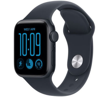 Apple Watch SE (3nd generation) SE 3 GPS + Cellular 40mm Midnight Aluminium Case with Navy Blue Sport Band - S/M