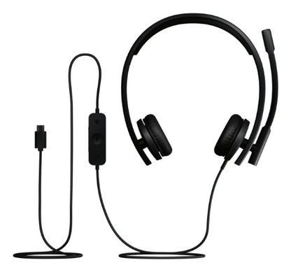 Logitech H570E Headset Wired Head-band Office/Call center USB Type-C Black