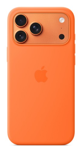 Apple iPhone 17 Pro Max Silicone Case with MagSafe – Orange