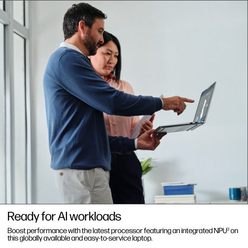 HP EliteBook 6 G1i 14 AI PC Wolf Pro Security Edition Intel Core Ultra 7 255U Laptop 35.6 cm (14") Touchscreen WUXGA 16 GB DDR5-SDRAM 512 GB SSD Wi-Fi 7 (802.11be) Windows 11 Pro Silver