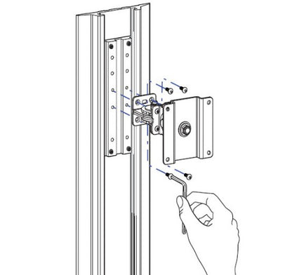Ergotron Track Mount Bracket Kit Aluminium