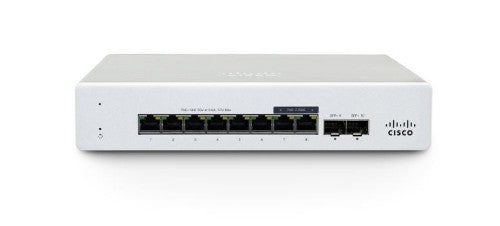 Cisco Meraki MS130-8X network switch Managed 2.5G Ethernet (100/1000/2500) Power over Ethernet (PoE) 1U Aluminium