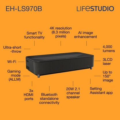 Epson Lifestudio Grand Plus EH-LS970B - Metallic black
