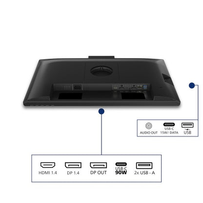 Philips 3000 series 24B2U3301H/00 computer monitor 60.5 cm (23.8") 1920 x 1080 pixels Full HD LCD Black