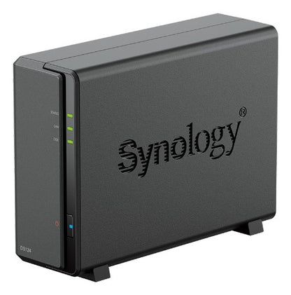Synology DiskStation DS124 + 1 x HAT3300 12TB NAS Desktop Realtek RTD1619B 1 GB DDR4 HDD DiskStation Manager Black