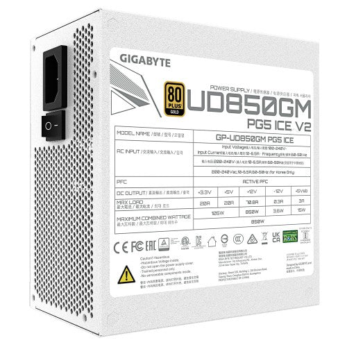 GIGABYTE UD850GM PG5 V2 ICE Power Supply Unit