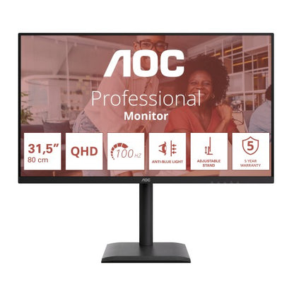 AOC E4 Q32E4U computer monitor 80 cm (31.5") 2560 x 1440 pixels Quad HD LED Black