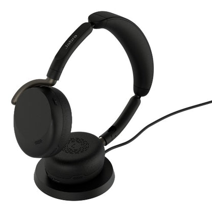 Jabra Evolve3 65 Flex UC - USB-A with Dongle - Black (Wireless Charging Pad)