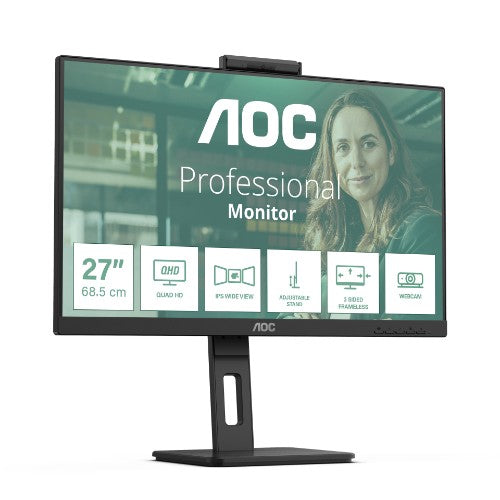 AOC Q27P3QW computer monitor 68.6 cm (27") 2560 x 1440 pixels Quad HD Black