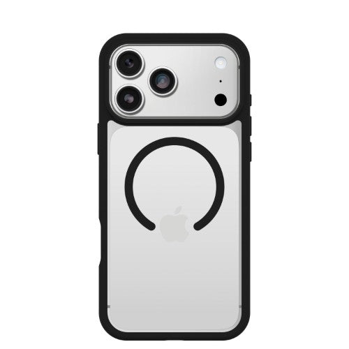 OtterBox React MagSafe Series for Apple iPhone 17 Pro Max, Black Crystal, transparent/black