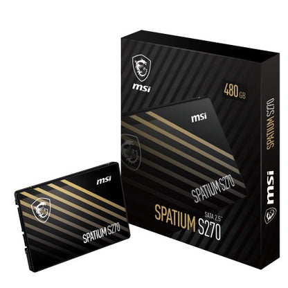 MSI Spatium S270 SATA 2.5 480GB 2.5" Serial ATA III 3D NAND