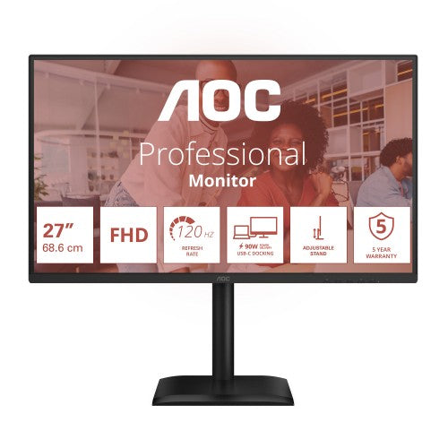 AOC 27E4CV computer monitor 68.6 cm (27") 1920 x 1080 pixels Full HD LED Black