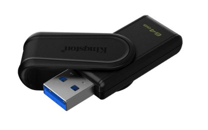 Kingston Technology DataTraveler 64GB Portable USB 3.2 Gen 1 Exodia S (Black/Black)
