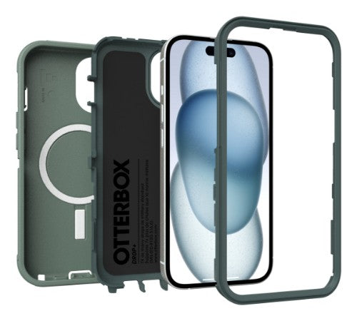 OtterBox Defender Series for MagSafe for Apple iPhone 17e/16e/15/14/13, Forest Ranger
