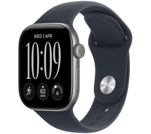 Apple Watch Series 12 GPS + Cellular 42mm Space Grey Aluminium Case with Navy Blue Sport Band - S/M
