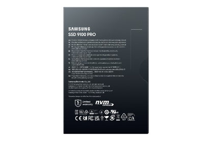 Samsung 9100 PRO PCIe® 5.0 NVMe™ M.2 SSD - 4 TB