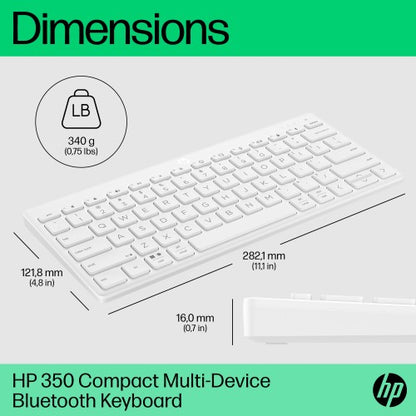 HP 350 Compact Multi-Device Bluetooth Keyboard