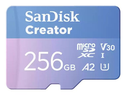 SanDisk Creator 256 GB MicroSDXC UHS-I Class 10