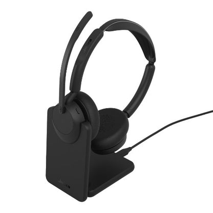 Jabra Evolve3 45 UC - USB-A with Dongle - Stereo (Charging Stand)