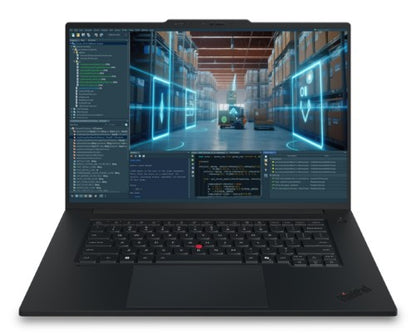 Lenovo ThinkPad P1 Gen 9 Copilot+ PC Intel Core Ultra 7 356H Mobile workstation 40.6 cm (16") WUXGA 32 GB LPDDR5x-SDRAM 1 TB SSD NVIDIA RTX PRO 1000 Blackwell Wi-Fi 7 (802.11be) Windows 11 Pro Black UK English