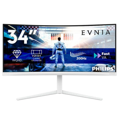 Philips 34M2C5601QA/00 computer monitor 86.4 cm (34") 3440 x 1440 pixels White