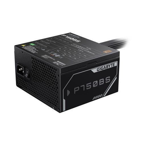 GIGABYTE P750BS Power Supply - PCI-E 6+2 Pin x 4, 80 PLUS Bronze, 120mm Fan, ATX compatible, EU Plug