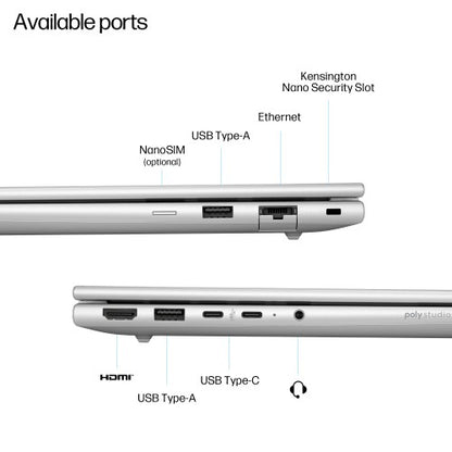 HP ProBook 4 G1q Next Gen AI PC Copilot+ PC Snapdragon X1-26-100 Laptop 35.6 cm (14") WUXGA 16 GB LPDDR5x-SDRAM 512 GB SSD Wi-Fi 6E (802.11ax) Windows 11 Pro Silver