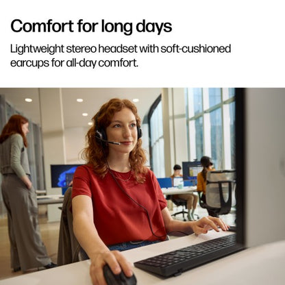 HP Poly Mission 615 Monaural USB Wired Headset (Bulk)